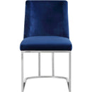  Color_Navy -- Heidi Navy Velvet Upholstered Dining Chair IMAGE 4