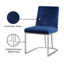  Color_Navy -- Heidi Navy Velvet Upholstered Dining Chair IMAGE 6