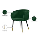 Meridian Louise Green Velvet Dining Chair IMAGE 8