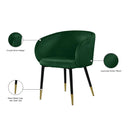  Color_Green -- Louise Green Velvet Upholstered Dining Chair IMAGE 8