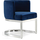  Color_Navy -- Gianna Navy Velvet Upholstered Dining Chair IMAGE 1