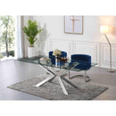  Color_Navy -- Gianna Navy Velvet Upholstered Dining Chair IMAGE 2