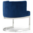  Color_Navy -- Gianna Navy Velvet Upholstered Dining Chair IMAGE 3