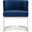  Color_Navy -- Gianna Navy Velvet Upholstered Dining Chair IMAGE 4