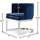  Color_Navy -- Gianna Navy Velvet Upholstered Dining Chair IMAGE 5