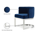  Color_Navy -- Gianna Navy Velvet Upholstered Dining Chair IMAGE 6
