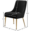  Color_Black/ Gold -- Meridian Owen Dining Chair IMAGE 5