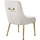  Color_Cream/ Gold -- Owen Cream Velvet Upholstered Dining Chair IMAGE 3