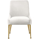  Color_Cream/ Gold -- Owen Cream Velvet Upholstered Dining Chair IMAGE 4