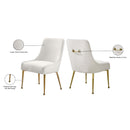  Color_Cream/ Gold -- Owen Cream Velvet Upholstered Dining Chair IMAGE 6