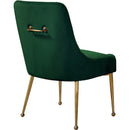  Color_Gold/ Green -- Owen Green Velvet Upholstered Dining Chair IMAGE 3