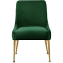  Color_Gold/ Green -- Owen Green Velvet Upholstered Dining Chair IMAGE 4
