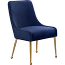  Color_Navy -- Owen Navy Velvet Upholstered Dining Chair IMAGE 1