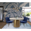  Color_Navy -- Owen Navy Velvet Upholstered Dining Chair IMAGE 2