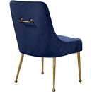  Color_Navy -- Owen Navy Velvet Upholstered Dining Chair IMAGE 3