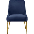  Color_Navy -- Owen Navy Velvet Upholstered Dining Chair IMAGE 4