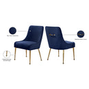  Color_Navy -- Owen Navy Velvet Upholstered Dining Chair IMAGE 6