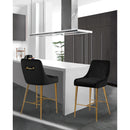  Color_Black/ Gold -- Meridian Owen Pub Height Stool IMAGE 2