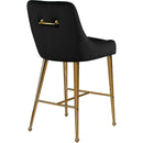  Color_Black/ Gold -- Meridian Owen Pub Height Stool IMAGE 3