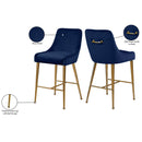  Color_Navy -- Owen Navy Velvet Upholstered Counter Stool IMAGE 6
