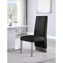  Color_Black/ Chrome -- Meridian Porsha Dining Chair IMAGE 2