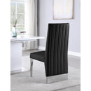  Color_Black/ Chrome -- Meridian Porsha Dining Chair IMAGE 4