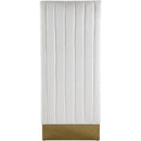  Color_Cream/ Gold -- Porsha Cream Velvet Upholstered Dining Chair IMAGE 4