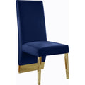  Color_Navy -- Porsha Navy Velvet Upholstered Dining Chair IMAGE 1