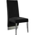  Color_Black/ Chrome -- Meridian Porsha Dining Chair IMAGE 1