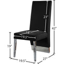  Color_Black/ Chrome -- Meridian Porsha Dining Chair IMAGE 5