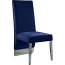  Color_Navy -- Porsha Navy Velvet Upholstered Dining Chair IMAGE 1