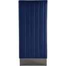  Color_Navy -- Porsha Navy Velvet Upholstered Dining Chair IMAGE 4