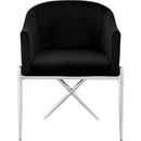 Color_Black/ Chrome -- Meridian Xavier Dining Chair IMAGE 4