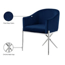  Color_Navy -- Xavier Navy Velvet Upholstered Dining Chair IMAGE 6