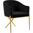  Color_Black/ Gold -- Meridian Xavier Chair IMAGE 1