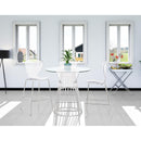  Color_Chrome -- Clarion Chrome Lucite Seat And Metal Base Counter Stool IMAGE 2