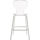 Meridian Clarion Chrome Metal Stool IMAGE 5