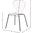  Color_Matte Black -- Meridian Clarion Dining Chair IMAGE 6