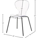 Meridian Clarion Matte Black Dining Chair IMAGE 6