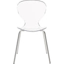 Meridian Clarion Chrome Metal Dining Chair IMAGE 5
