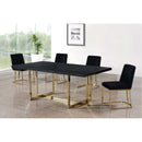  Color_Black/ Gold -- Meridian Heidi Dining Chair IMAGE 2