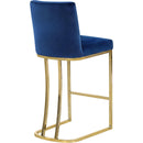  Color_Navy -- Heidi Navy Velvet Upholstered Counter Stool IMAGE 3