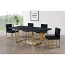  Color_Black/ Gold -- Meridian Giselle Dining Chair IMAGE 2