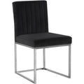  Color_Black/ Chrome -- Meridian Giselle Dining Chair IMAGE 1