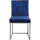 Color_Navy -- Giselle Navy Velvet Upholstered Dining Chair IMAGE 4