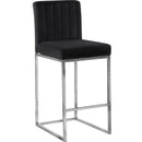 Color_Black/ Chrome -- Meridian Giselle Counter Height Stool IMAGE 1
