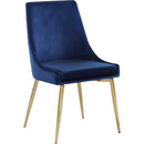  Color_Navy -- Karina Navy Velvet Upholstered Dining Chair IMAGE 1