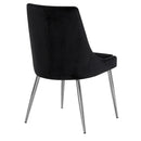  Color_Black/ Chrome -- Meridian Karina Dining Chair IMAGE 3
