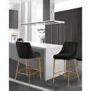  Color_Black/ Gold -- Meridian Karina Counter Height Stool IMAGE 2