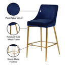  Color_Navy -- Karina Navy Velvet Upholstered Counter Stool IMAGE 6